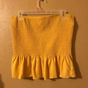 yellow tube top
